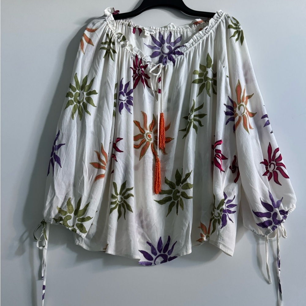 Monsoon Summer Sun Blouse Size M